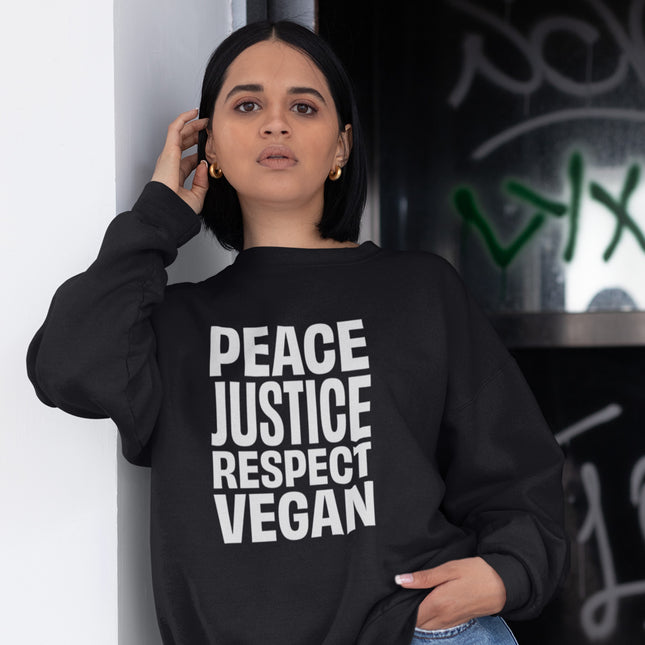 PEACE JUSTICE WOMEN'S SWEATSHIRT
