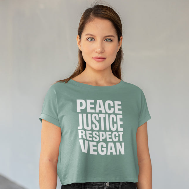 PEACE JUSTICE CROP TOP