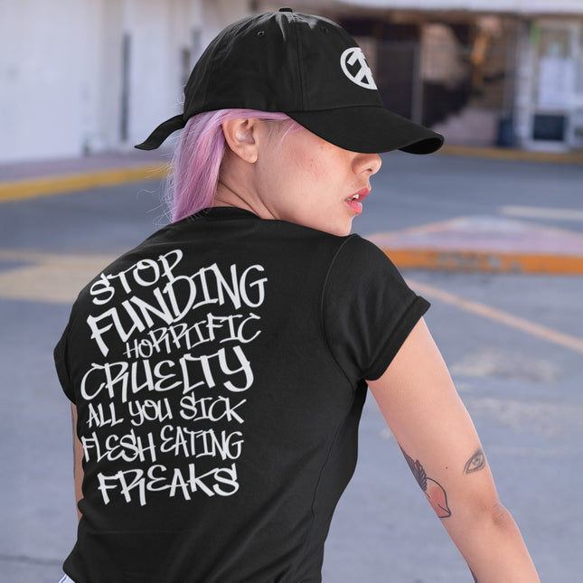 STOP FUNDING WOMEN'S T-SHIRT