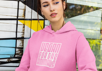 VEGAN FOR THE ANIMALS WOMEN'S HOODIE