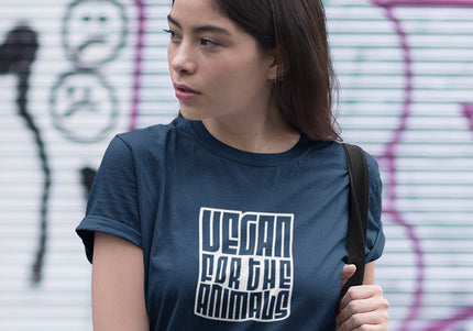 VEGAN FOR THE ANIMALS WOMEN'S T-SHIRT