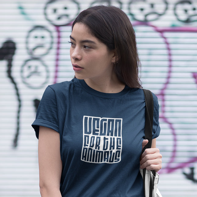 VEGAN FOR THE ANIMALS WOMEN'S T-SHIRT